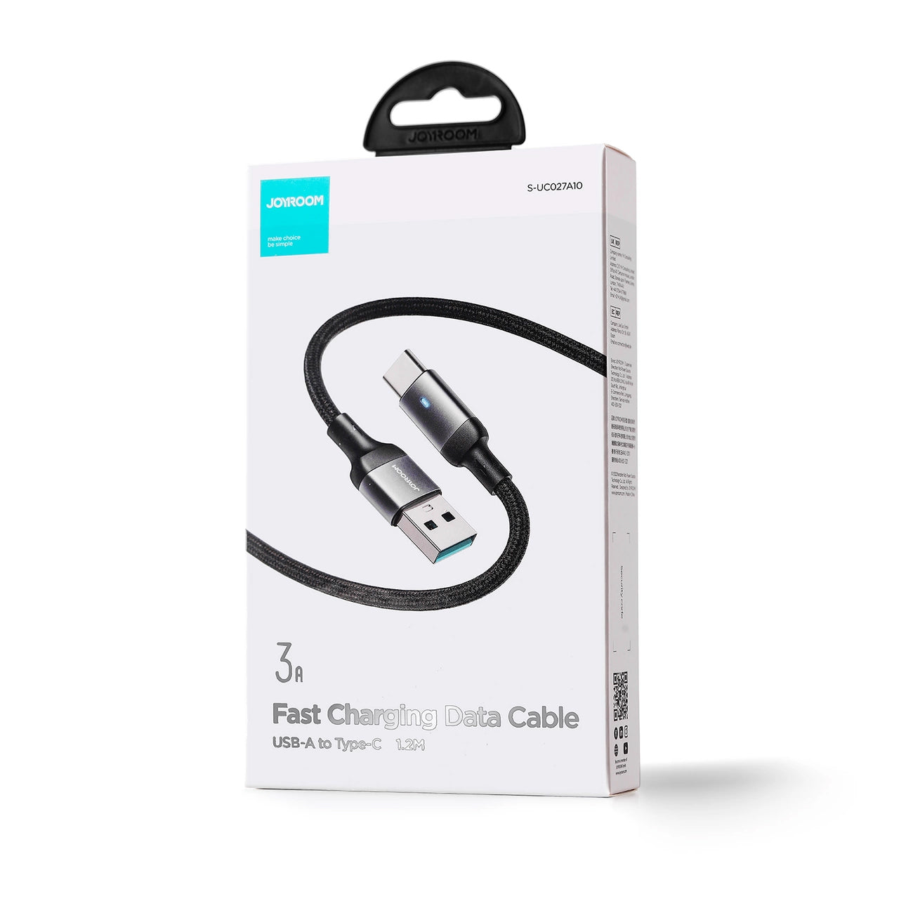 Cavo Dati e Ricarica USB-A - USB-C Joyroom A10, 18W, 1.2m, Nero
