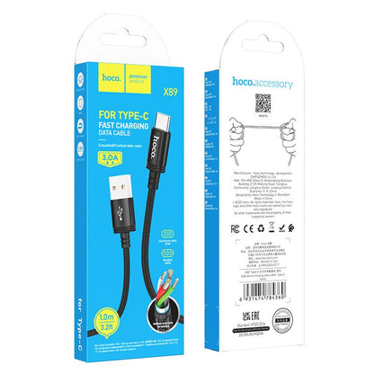 Cavo Dati e Ricarica USB-A - USB-C HOCO X89, 18W, 1m, Nero