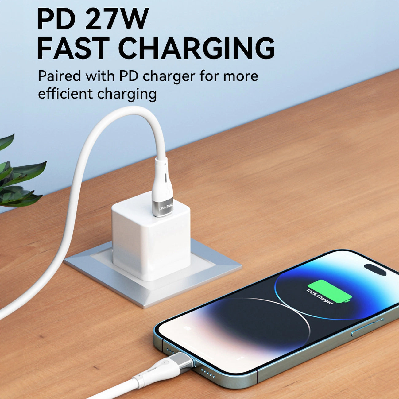 Cavo Dati e Ricarica USB-C - Lightning WZK WSTCL1, 27W, 1m, Bianco