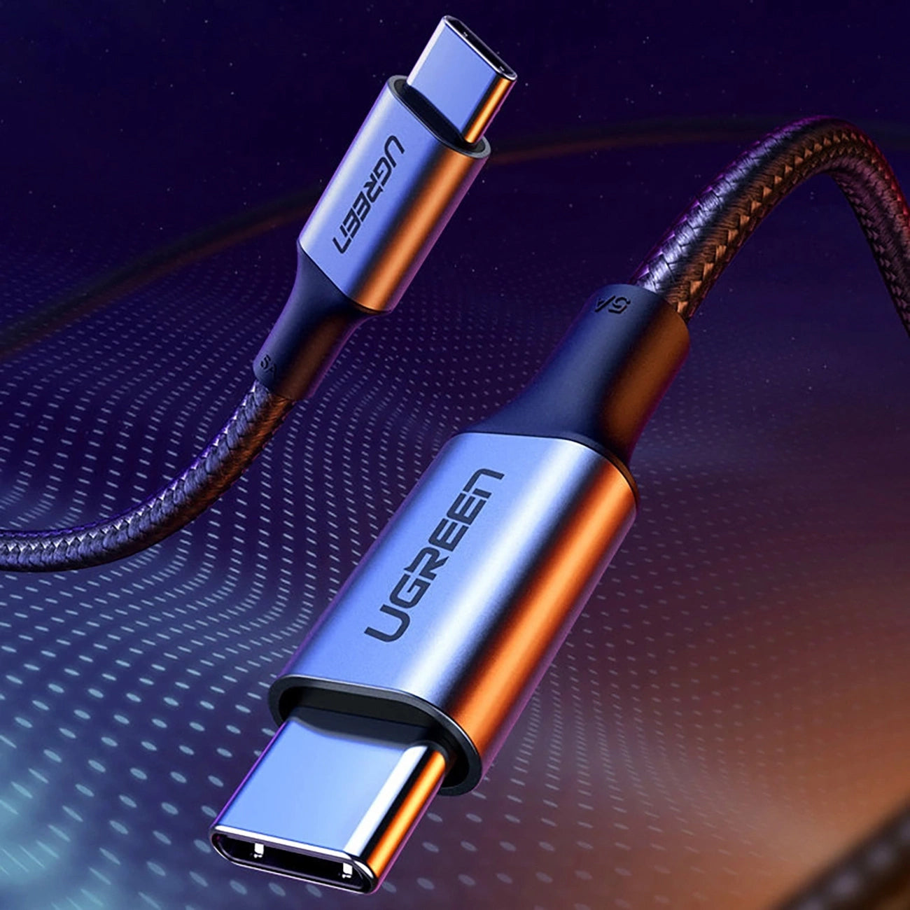Cavo Dati e Ricarica USB-C - USB-C UGREEN US316, 100W, 1.5m, Grigio
