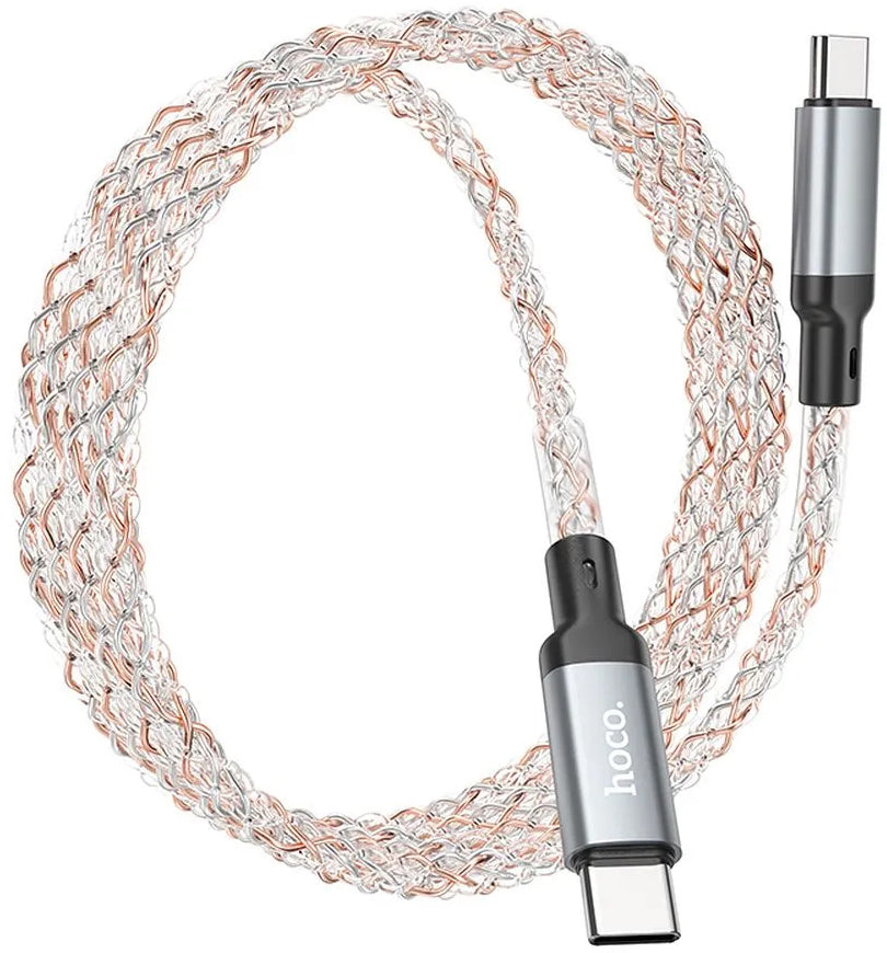 Cavo Dati e Ricarica USB-C - USB-C HOCO U112, 60W, 1m, Grigio