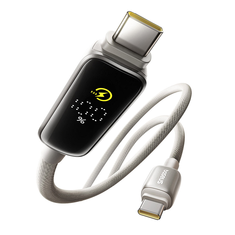 Cavo Dati e Ricarica USB-C - USB-C Baseus Vipow Display, 100W, 1m, Grigio P10381802851-00