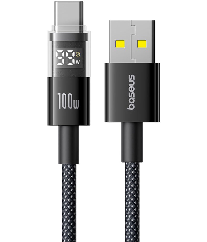 Cavo Dati e Ricarica USB-A - USB-C Baseus Display 2, 100W, 1m, Nero P10382701121-00
