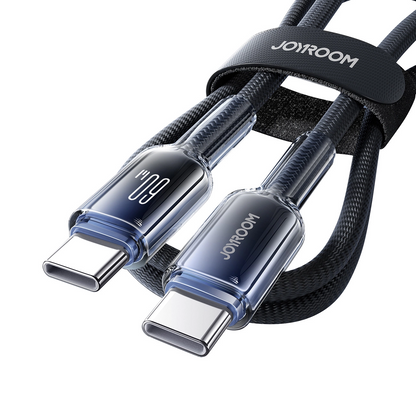 Cavo Dati e Ricarica USB-C - USB-C Joyroom S-A42, 60W, 1.2m, Nero