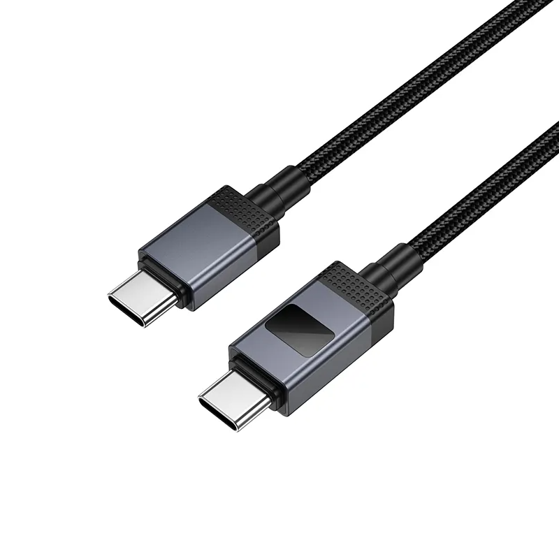 Cavo Dati e Ricarica USB-C - USB-C HOCO X118 Display, 60W, 1m, Nero
