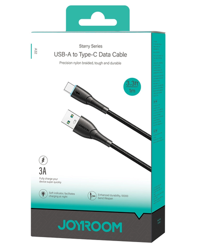 Cavo Dati e Ricarica USB-A - USB-C Joyroom S-A32, 18W, 1m, Nero