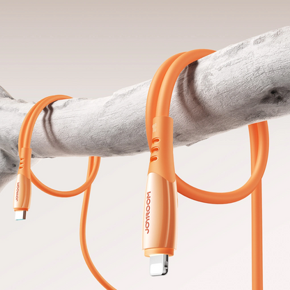 Cavo Dati e Ricarica USB-C - Lightning Joyroom S-A59 Vibrant, 30W, 1.2m, Arancione