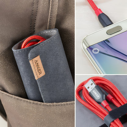 USB-A to microUSB Data and Charging Cable Anker PowerLine+, 18W, 0.91m, Red A8142G91