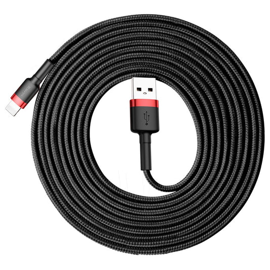 Cavo Dati e Ricarica USB-A - Lightning Baseus Cafule, 18W, 3m, Rosso CALKLF-R91