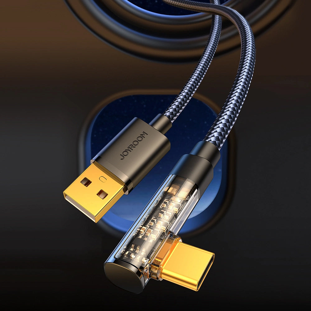 Cavo Dati e Ricarica USB-A - USB-C Joyroom S-UC027A6 Angled, 60W, 1.2m, Nero