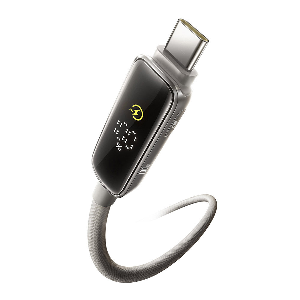 Cavo Dati e Ricarica USB-C - USB-C Baseus Vipow Display, 100W, 1m, Grigio P10381802851-00