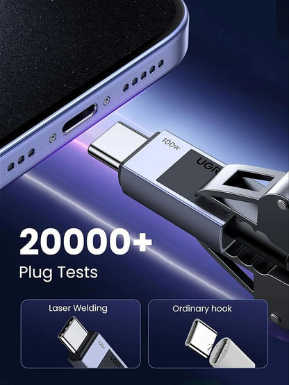 Cavo Dati e Ricarica USB-C - USB-C UGREEN L512, 100W, 0.5m, Grigio