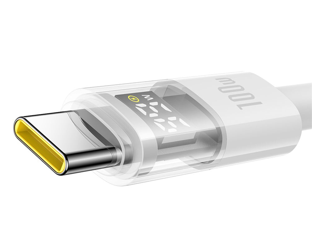 Cavo Dati e Ricarica USB-A - USB-C Baseus Display 2, 100W, 2m, Bianco P10382701211-01