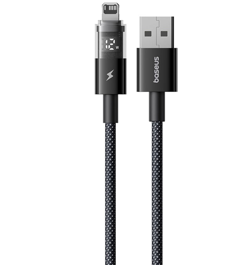 Cavo Dati e Ricarica USB-A - Lightning Baseus Display 2, 18W, 1m, Nero P10382700121-00