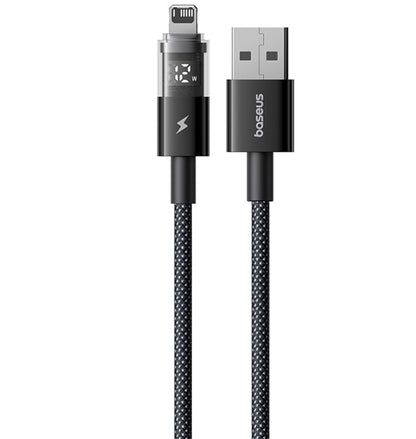 Cavo Dati e Ricarica USB-A - Lightning Baseus Display 2, 18W, 1m, Nero P10382700121-00
