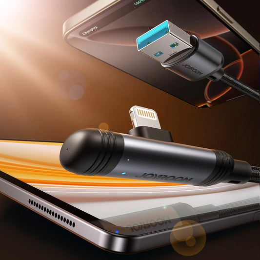 Cavo Dati e Ricarica USB-A - USB-C Joyroom S-A56 EnjoyX Angled, 20W, 1.2m, Nero