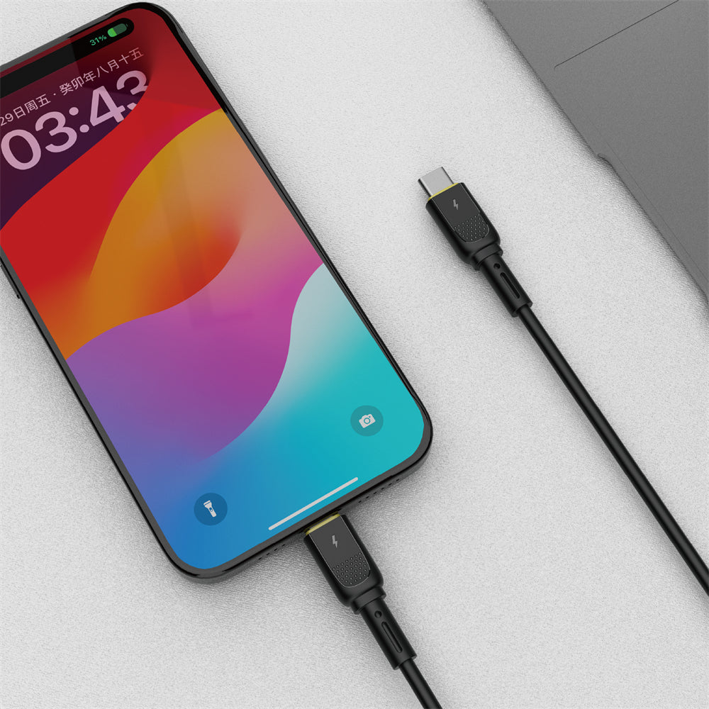 USB-C Data and Charging Cable - USB-C WiWu Wi-C034, 60W, 1.2m, Black