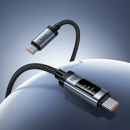 Cavo Dati e Ricarica USB-C - USB-C HOCO Display U148, 240W, 1.2m, Nero