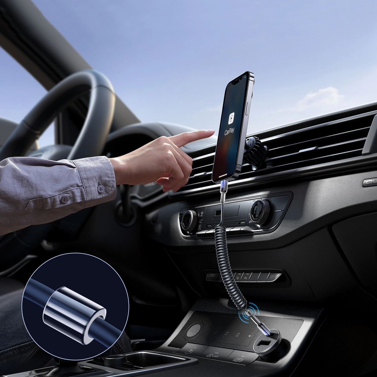 USB-C to Lightning Data and Charging Cable Joyroom S-A43 Crystal, 30W, 1.5m, Black