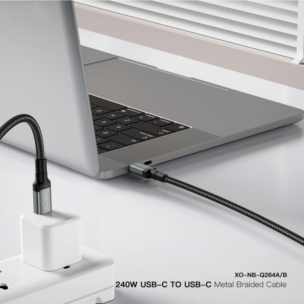 Cavo Dati e Ricarica USB-C - USB-C XO Design NB-Q264B, 240W, 2m, Nero