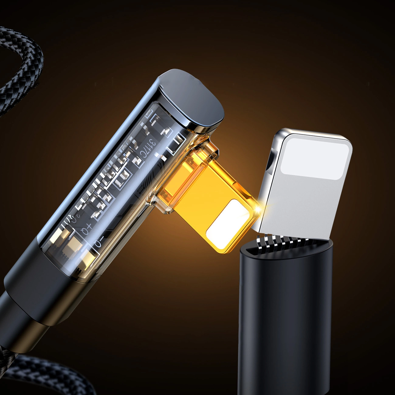 Cavo Dati e Ricarica USB-A - Lightning Joyroom S-UL012A6 Angled, 18W, 1,2m, Nero