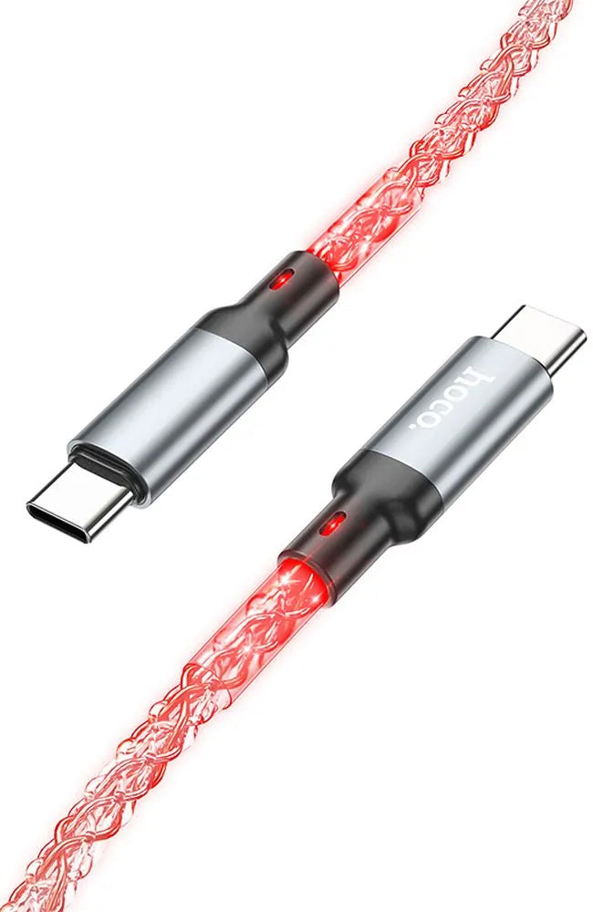 Cavo Dati e Ricarica USB-C - USB-C HOCO U112, 60W, 1m, Grigio