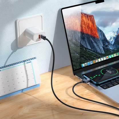 Cavo Dati e Ricarica USB-C - USB-C HOCO X118 Display, 60W, 1m, Nero