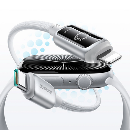 Cavo Dati e Ricarica USB-C - Lightning Joyroom S-A55 StarFlight Display, 30W, 1.2m, Bianco