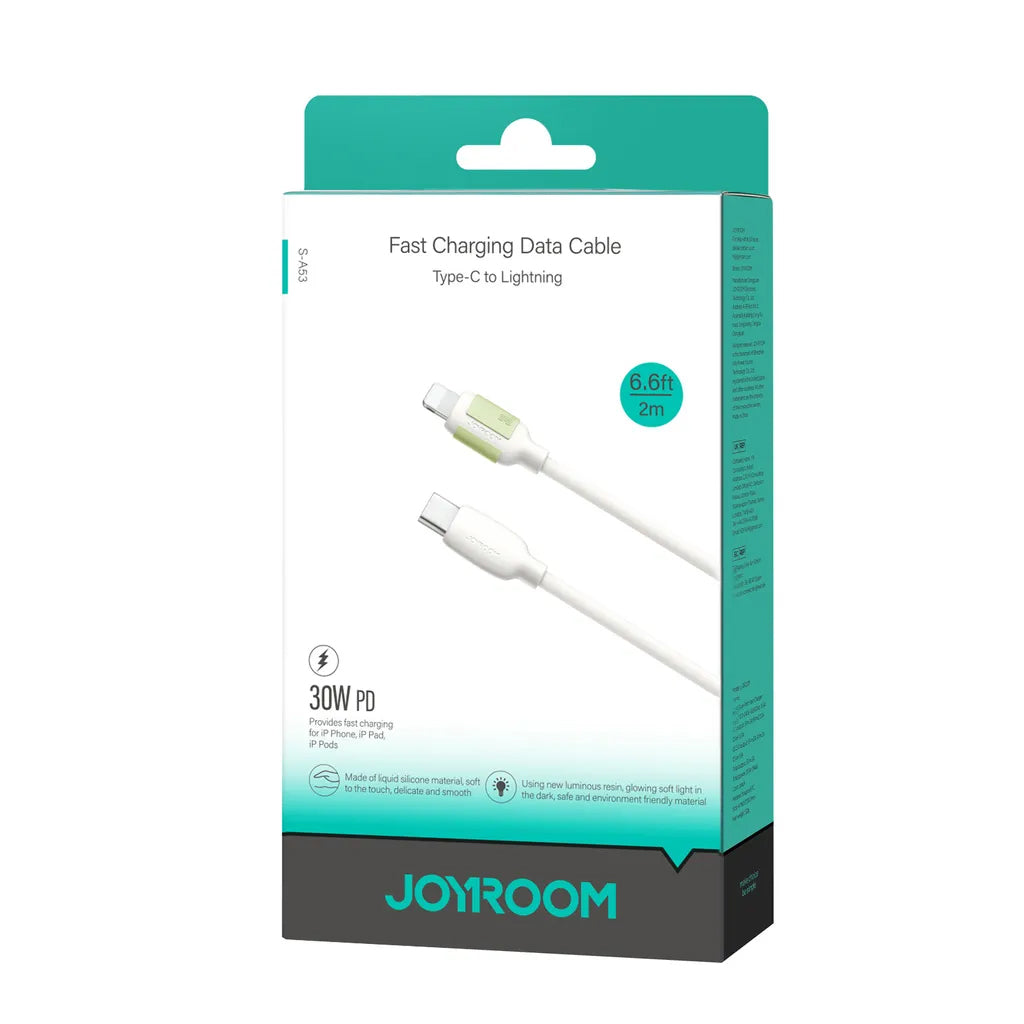 Cavo Dati e Ricarica USB-C - Lightning Joyroom S-A53, 30W, 2m, Beige