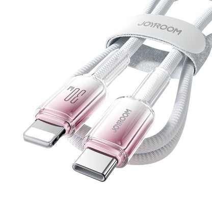 Cavo Dati e Ricarica USB-C - Lightning Joyroom S-A42, 30W, 1,2m, Bianco