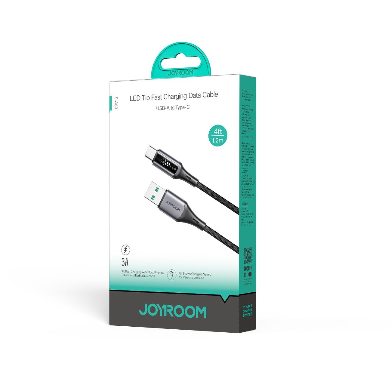 Cavo Dati e Ricarica USB-A - USB-C Joyroom S-A60 StarTalk, 18W, 1.2m, Nero