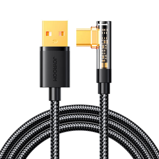 Cavo Dati e Ricarica USB-A - USB-C Joyroom S-UC027A6 Angled, 60W, 1.2m, Nero