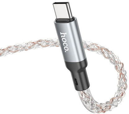 Cavo Dati e Ricarica USB-C - USB-C HOCO U112, 60W, 1m, Grigio