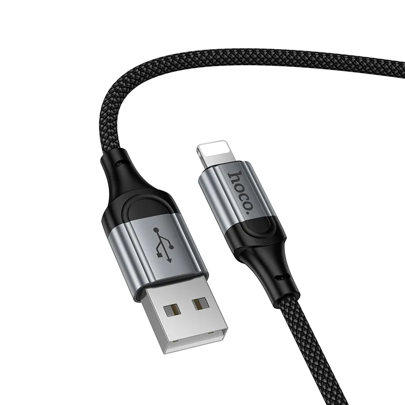 Cavo Dati e Ricarica USB-A - Lightning HOCO X121, 27W, 1.5m, Nero
