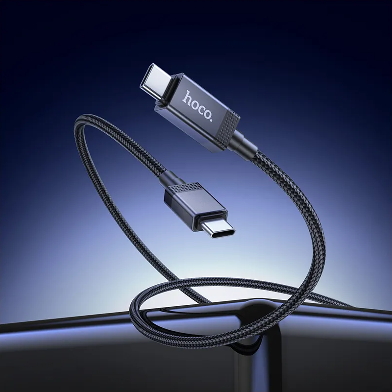 Cavo Dati e Ricarica USB-C - USB-C HOCO X118 Display, 60W, 1m, Nero