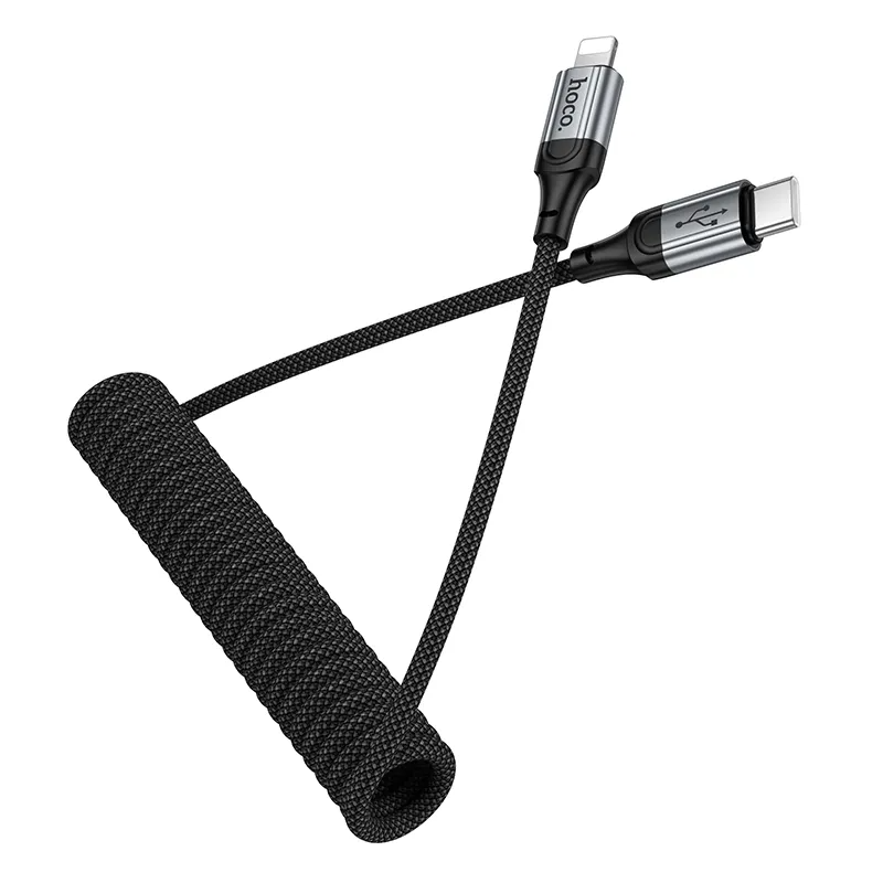 USB-C to Lightning Data and Charging Cable HOCO X121, 27W, 1.5m, Black