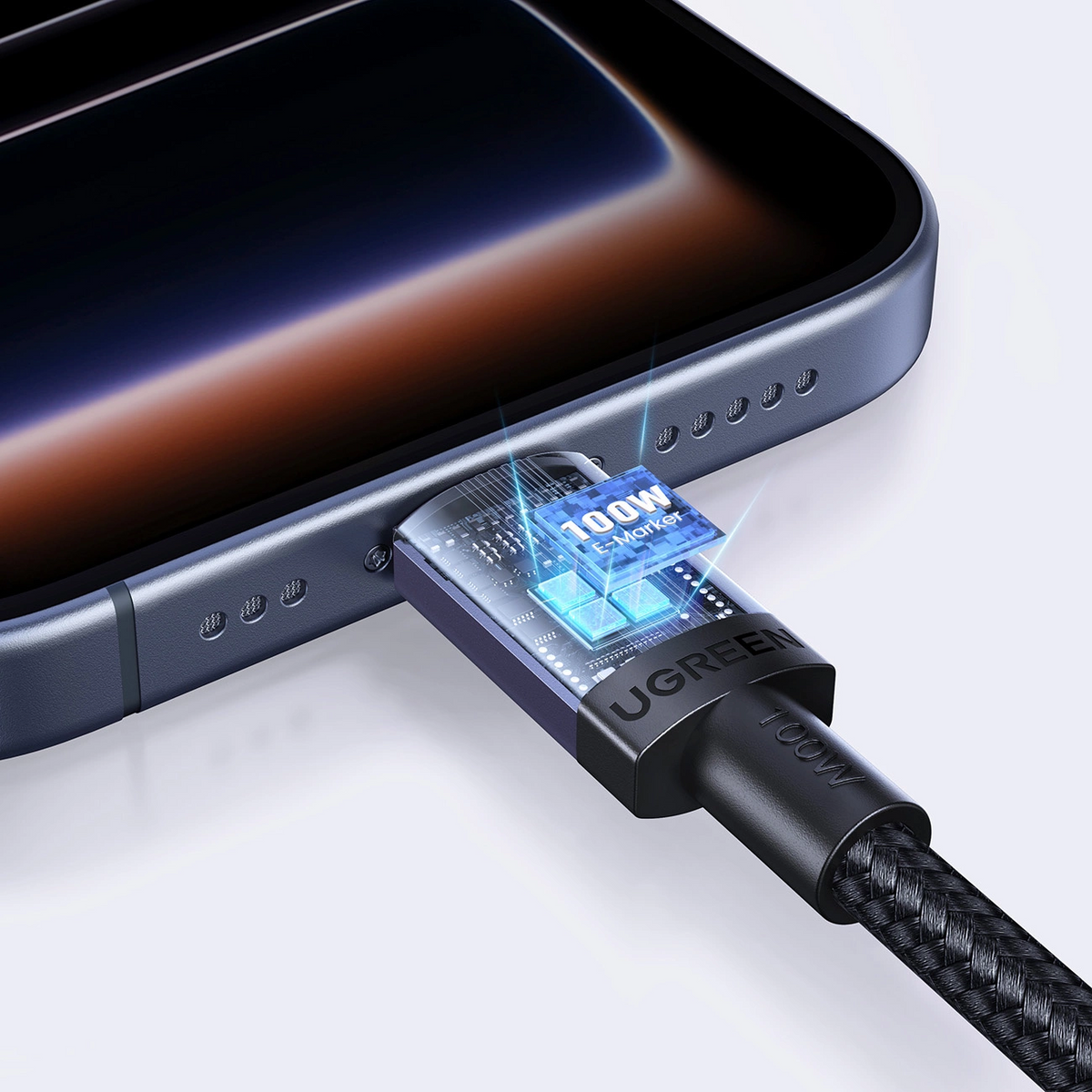 USB-C Data and Charging Cable - USB-C UGREEN, 100W, 1m, Black