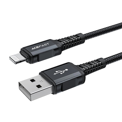 Cavo Dati e Ricarica USB-A - Lightning Acefast C4-02, 18W, 1.8m, Nero