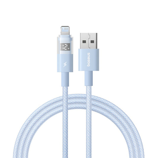 Cavo Dati e Ricarica USB-A - Lightning Baseus Display 2, 12W, 2m, Blu P10382700311-01