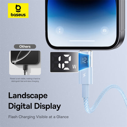 Cavo Dati e Ricarica USB-A - Lightning Baseus Display 2, 12W, 2m, Blu P10382700311-01
