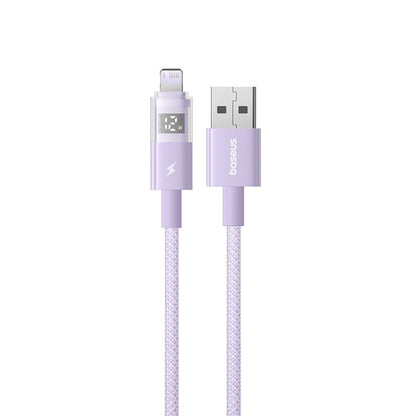 Cavo Dati e Ricarica USB-A - Lightning Baseus Display 2, 12W, 1m, Viola P10382700511-00