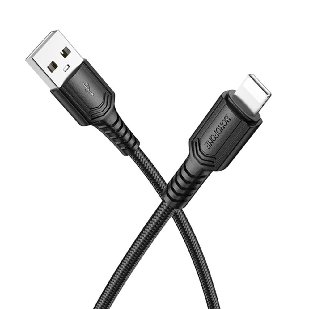 Cavo Dati e Ricarica USB-A - Lightning Borofone BX116 Certain, 18W, 1m, Nero