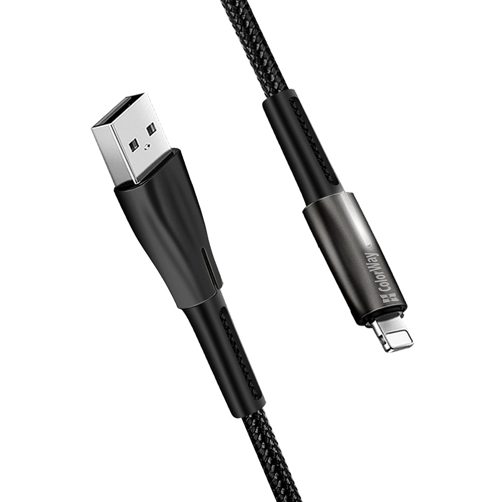 Cavo Dati e Ricarica USB-A - Lightning ColorWay CW-CBUL035, 18W, 1m, Nero