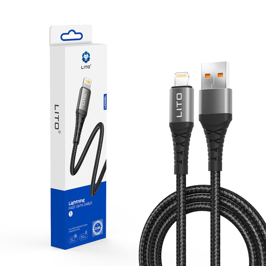 Cavo Dati e Ricarica USB-A - Lightning Lito LD08L, 18W, 1m, Nero
