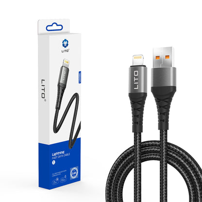 Cavo Dati e Ricarica USB-A - Lightning Lito LD22L, 18W, 2m, Nero
