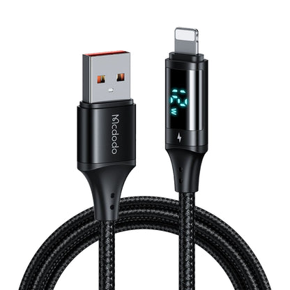 Cavo Dati e Ricarica USB-A - Lightning McDodo CA-1060 Display, 12W, 1.2m, Nero