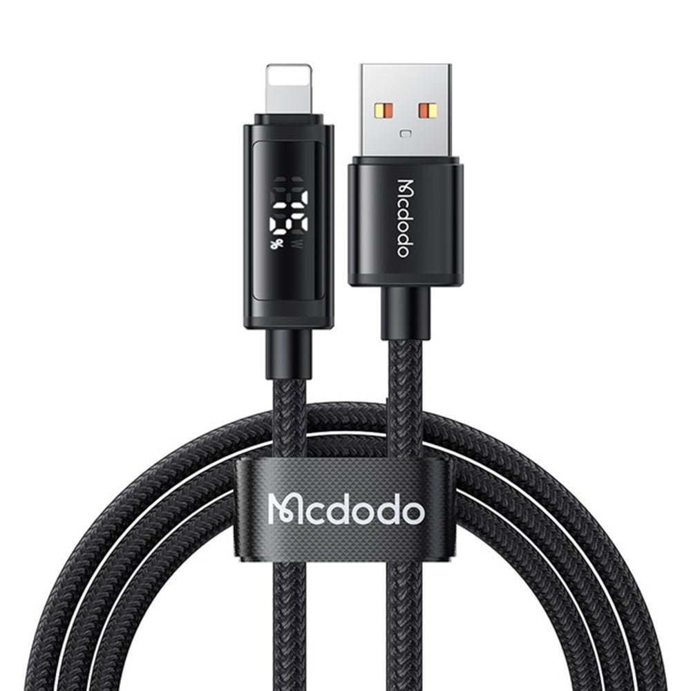 Cavo Dati e Ricarica USB-A - Lightning McDodo CA-7970 Display, 18W, 1.2m, Nero