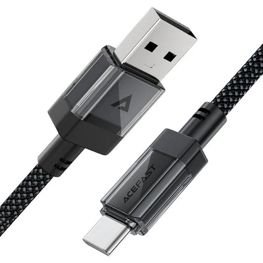 Cavo Dati e Ricarica USB-A - USB-C Acefast C12-04, 18W, 1.2m, Nero
