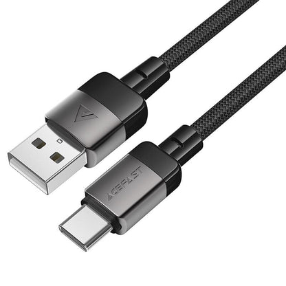 USB-A to USB-C Data and Charging Cable Acefast C9-04, 18W, 1.2m, Black