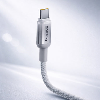 Baseus Discolor USB-A to USB-C Data and Charging Cable, 100W, 1m, Silver E0420803